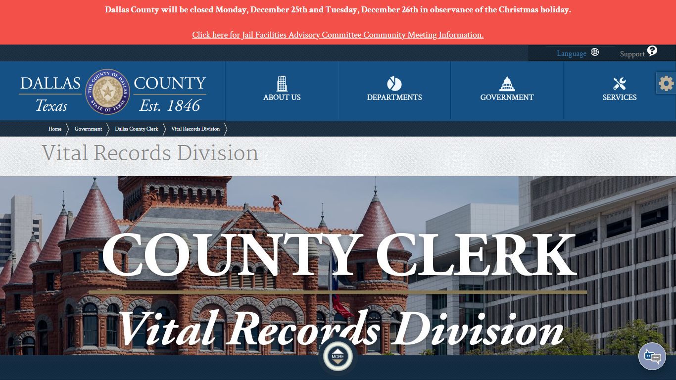 County Clerk | Vital Records Division - Death Certificates - Dallas County