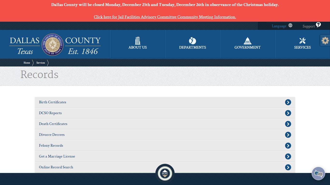 Dallas County | Records